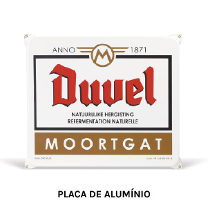 Placa de alumínio Duvel