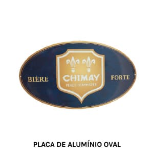 placa-aluminio-oval-chimay Placa de Alumínio Oval